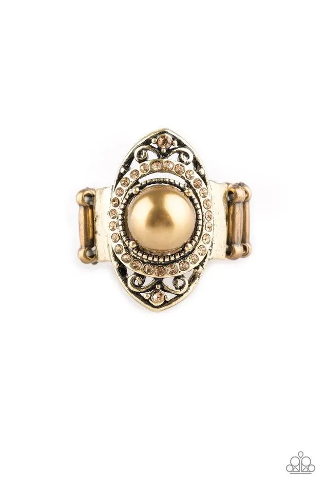 Rings Paparazzi Jewelry Paparazzi Ring Pearl Posh Brass
