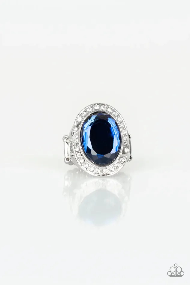 Rings Paparazzi Jewelry Paparazzi Ring Queen Scene Blue