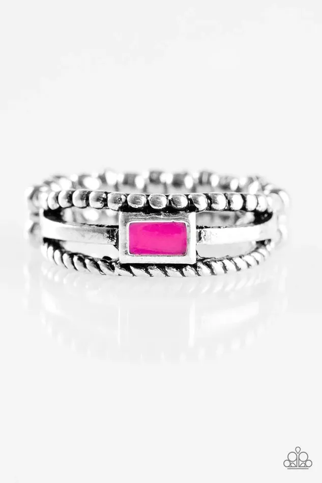 Rings Paparazzi Jewelry Paparazzi Ring Street Edge Pink