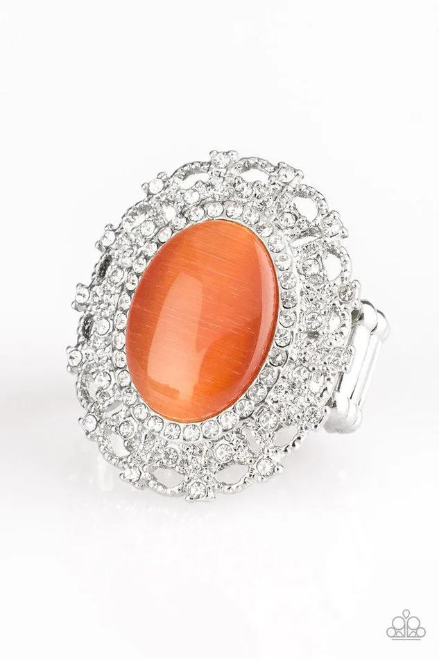 Rings Paparazzi Ring BAROQUE The Spell Orange Paparazzi Jewelry