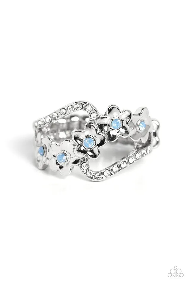 Rings Paparazzi Ring Captivating Corsage Blue Paparazzi Jewelry Rings Paparazzi Ring Captivating Corsage Blue Paparazzi Jewelry