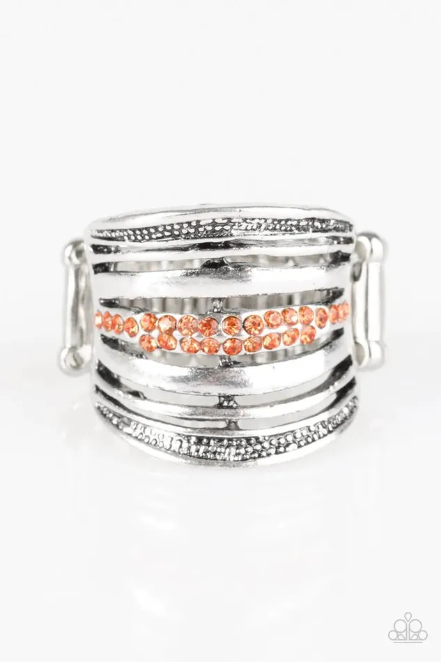 Rings Paparazzi Ring Paramount Shimmer Orange Paparazzi Jewelry
