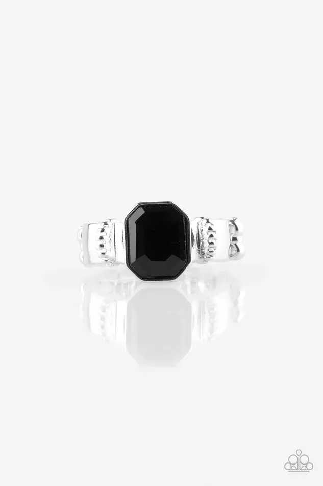 Rings Paparazzi Ring Regal Relic Black Paparazzi Jewelry