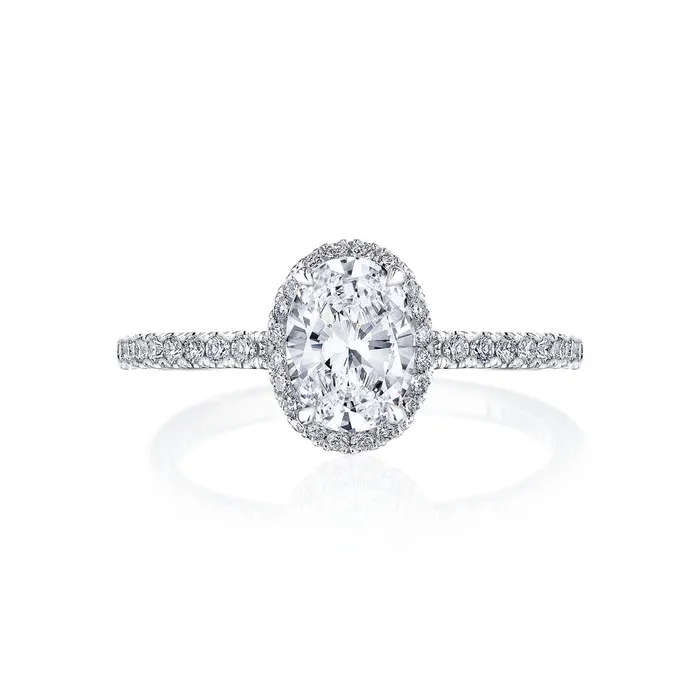 Rings Tacori 18K White Gold Diamond Semimount Ring Tacori