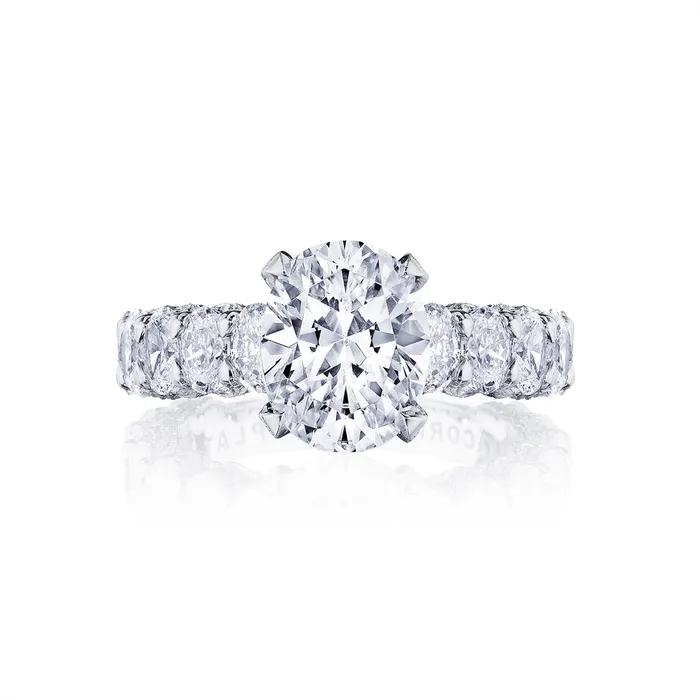 Tacori PreStyled Sets Tacori Royal T 18K White Gold Diamond Semimount