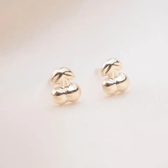TheRoseGypsy PreStyled Sets Gold Filled Cherry Studs