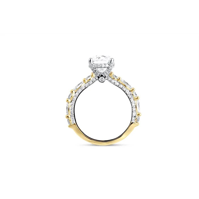 Verragio 14K Yellow and White Gold Diamond Semimount Ring Verragio Rings