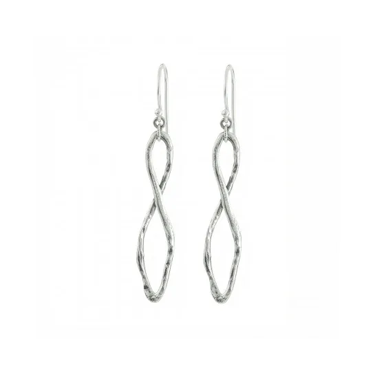 Waxing Poetic Gestural Drop Earrings Sterling Silver Waxing Poetic Earrings