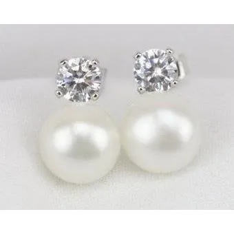 1 Carat Round Natural Earth Mined Diamond Stud Lady Earring Pair Solid White Gold 14K GB Earrings 1 Carat Round Natural Earth Mined Diamond Stud Lady Earring Pair Solid White Gold 14K GB Earrings