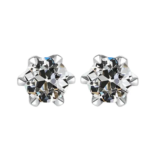 14K Gold Rose Cut Earth Mined Diamond Earrings HarryChadEntcom Earrings 14K Gold Rose Cut Earth Mined Diamond Earrings HarryChadEntcom Earrings