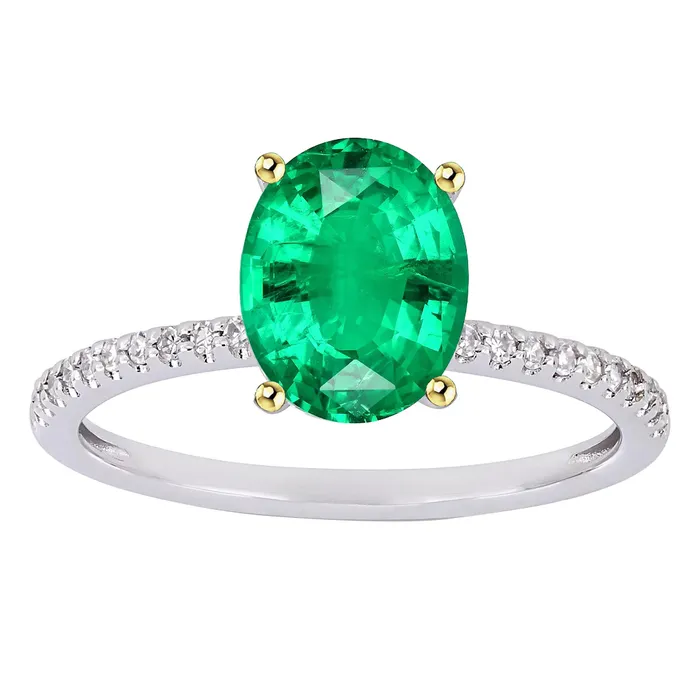 2 Carat Green Emerald Wedding Ring HarryChadEntcom Rings
