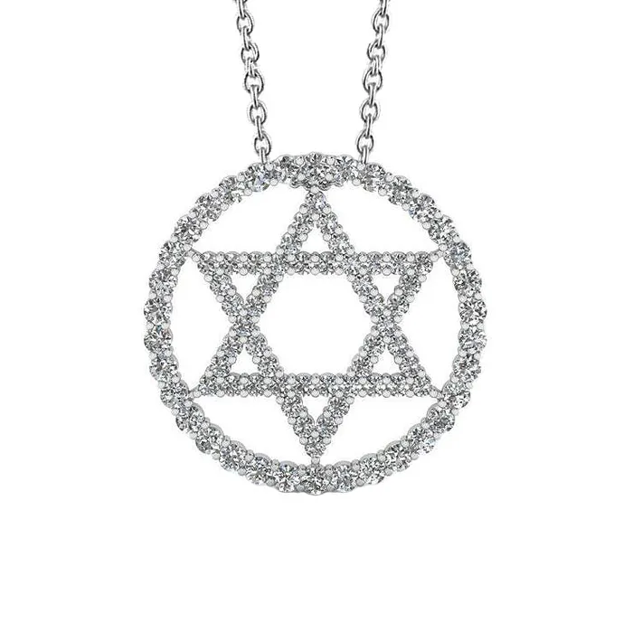 410 Ct Round Cut Natural Earth Mined Diamonds Circle Star Pendant Necklace GB Necklaces 410 Ct Round Cut Natural Earth Mined Diamonds Circle Star Pendant Necklace GB Necklaces