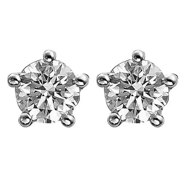 5 Prong Set 270 Ct Round Cut Genuine Natural Earth Mined Diamonds Stud Earring Gold White 14K GB Earrings 5 Prong Set 270 Ct Round Cut Genuine Natural Earth Mined Diamonds Stud Earring Gold White 14K GB Earrings
