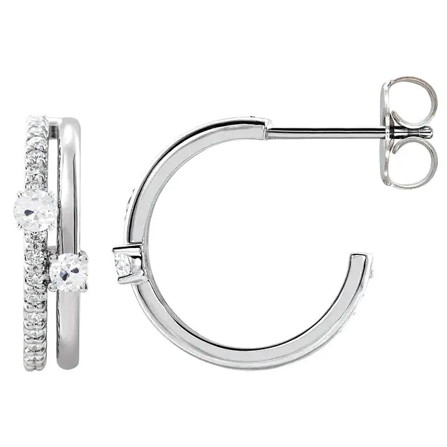 7 Carats Old Cut Open Hoop Earth Mined Diamond Stud Earrings Gold Pave Prong Set HarryChadEntcom Earrings 7 Carats Old Cut Open Hoop Earth Mined Diamond Stud Earrings Gold Pave Prong Set HarryChadEntcom Earrings