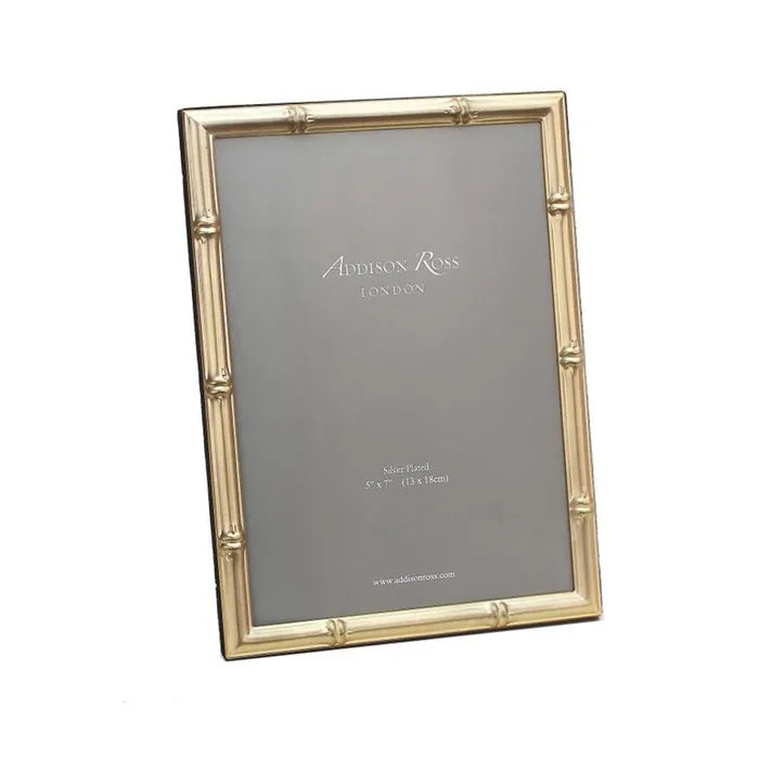 Addison Ross Rings Addison Ross Bamboo Matte Gold Photo Frame