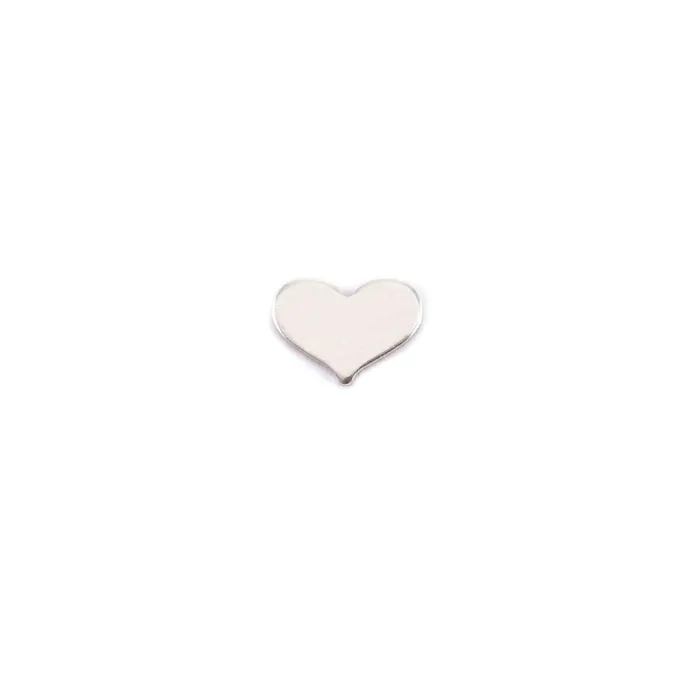 AP Rings Sterling Silver Classic Heart Solderable Accent 24 Gauge Pack of 5