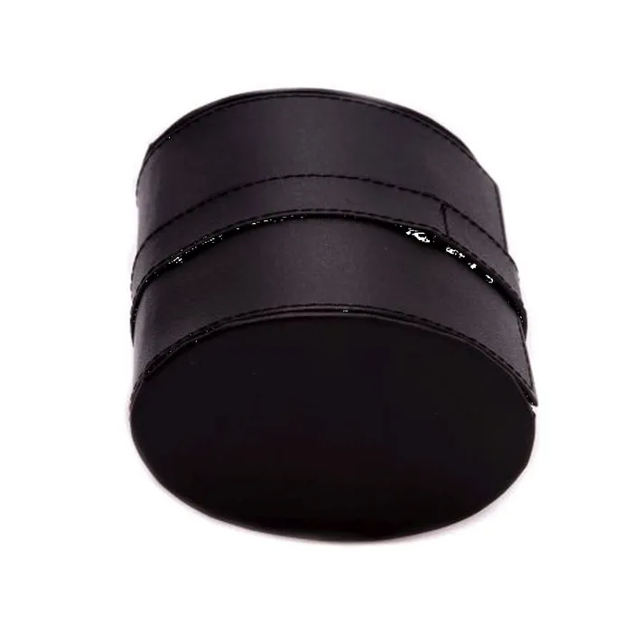 Black Leather Single Watch Travel Case With Snap Closure Bey Berk Watches Black Leather Single Watch Travel Case With Snap Closure Bey Berk Watches