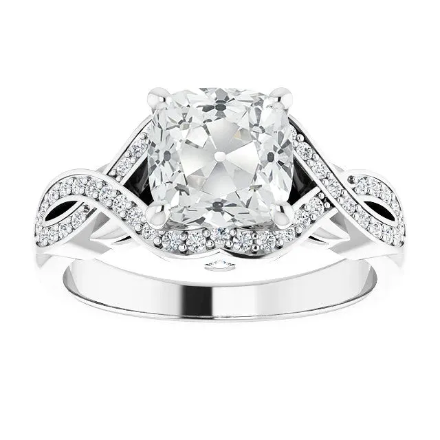 Cushion Old Miner Real Natural Earth Mined Diamond Ring Infinity Style Split Shank 675 Carats HarryChadEntcom Rings Cushion Old Miner Real Natural Earth Mined Diamond Ring Infinity Style Split Shank 675 Carats HarryChadEntcom Rings