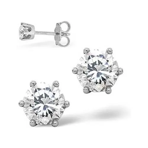 Earrings 120 Ct Round Natural Earth Mined Diamonds Platinum Stud Earring GB Earrings 120 Ct Round Natural Earth Mined Diamonds Platinum Stud Earring GB