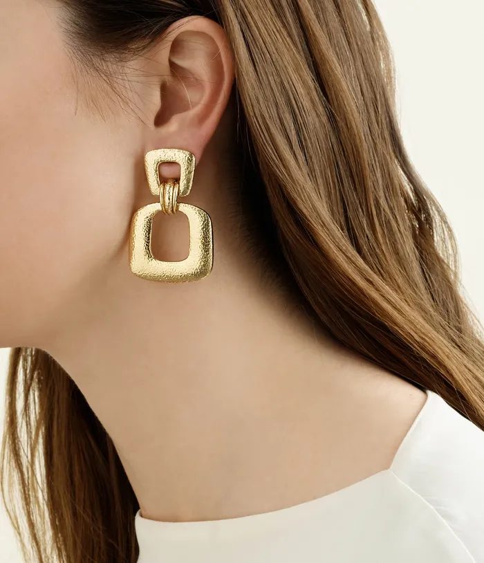 Earrings David Webb Workshop Retro Hoop Earrings