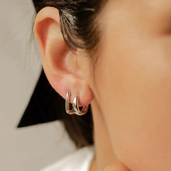 Earrings Dome Hoop Earring Sets Hey Happiness