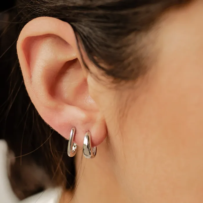 Earrings Dome Hoop Earring Sets Hey Happiness