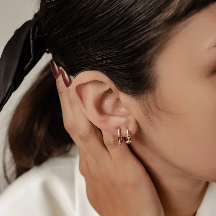 Earrings Dome Hoop Earring Sets Hey Happiness