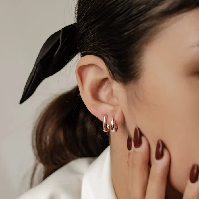 Earrings Dome Hoop Earring Sets Hey Happiness