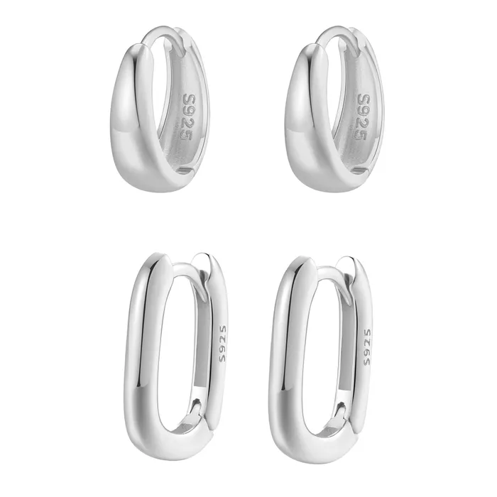 Earrings Dome Hoop Earring Sets Hey Happiness