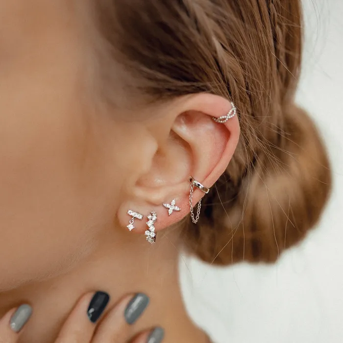 Earrings Hey Happiness Dewdrop Stud Earrings Sterling Silver