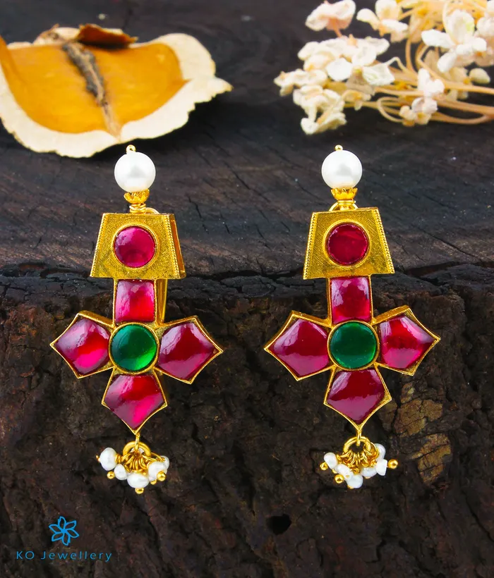 Earrings kundan The Ukti Silver Kundan Earrings