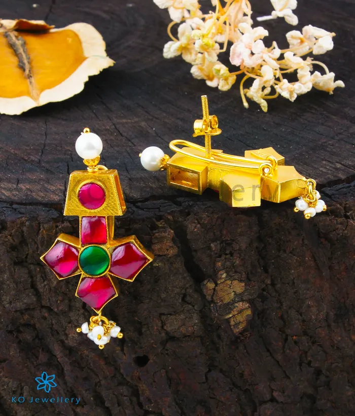 Earrings kundan The Ukti Silver Kundan Earrings