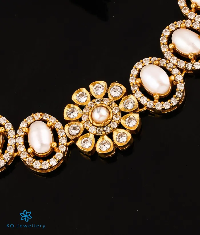 Earrings Silversmith The Victorian Silver Choker Necklace Earrings Pearl