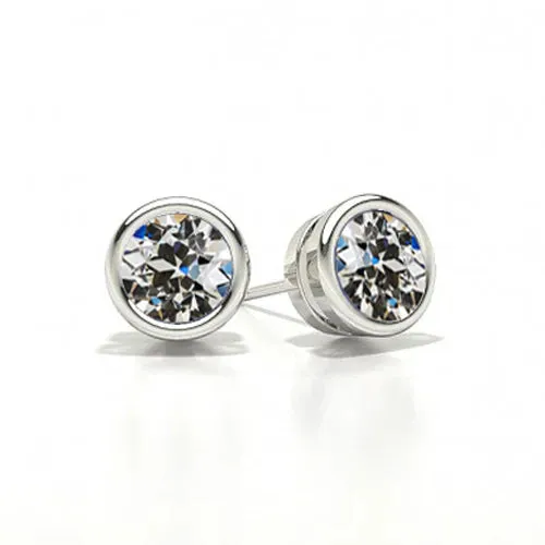 Earrings Stud Earrings 2 Carats Old Cut Earth Mined Diamond White Gold HarryChadEntcom Earrings Stud Earrings 2 Carats Old Cut Earth Mined Diamond White Gold HarryChadEntcom