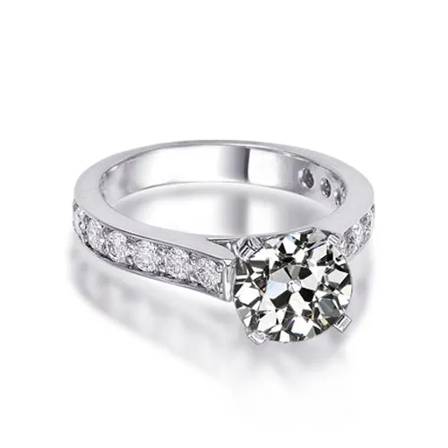 Engagement Ring Round Old Miner Real Natural Earth Mined Diamond White Gold Jewelry 3 Carats HarryChadEntcom Rings Engagement Ring Round Old Miner Real Natural Earth Mined Diamond White Gold Jewelry 3 Carats HarryChadEntcom Rings