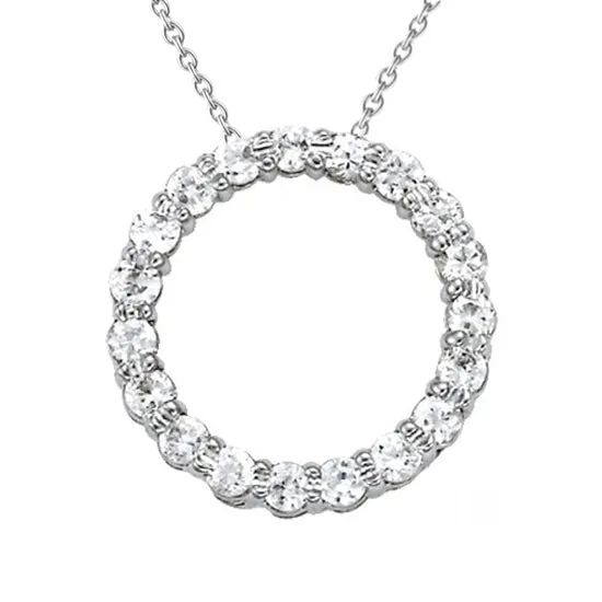GB 155 Ct Round Natural Earth Mined Diamond Circle Pendant Without Chain White Gold 14K Necklaces GB 155 Ct Round Natural Earth Mined Diamond Circle Pendant Without Chain White Gold 14K Necklaces