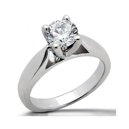 GB 1 Carat Natural Earth Mined Diamond Engagement Ring White Gold 14K New Rings GB 1 Carat Natural Earth Mined Diamond Engagement Ring White Gold 14K New Rings