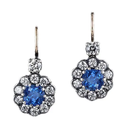 GB 350 Ct Blue Sapphire Drop Earring Natural Earth Mined Diamond Gemstone Jewelry Earrings GB 350 Ct Blue Sapphire Drop Earring Natural Earth Mined Diamond Gemstone Jewelry Earrings