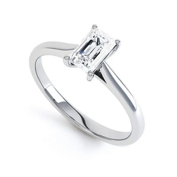 GB Rings 175 Carats Sparkling Emerald Natural Earth Mined Diamond Solitaire Ring White Gold 14K GB Rings 175 Carats Sparkling Emerald Natural Earth Mined Diamond Solitaire Ring White Gold 14K