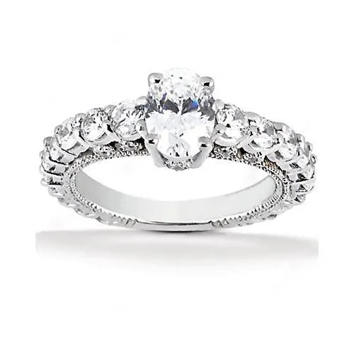 GB Rings 251 Ct Natural Earth Mined Diamond Anniversary Ring With Accents