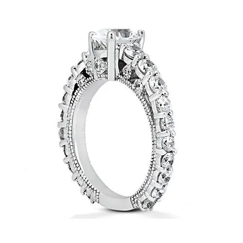 GB Rings 251 Ct Natural Earth Mined Diamond Anniversary Ring With Accents GB Rings 251 Ct Natural Earth Mined Diamond Anniversary Ring With Accents