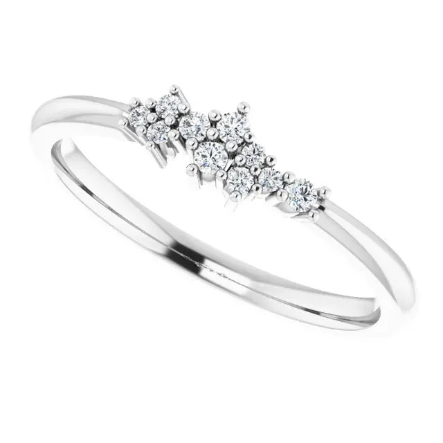 GB Rings Anniversary Natural Earth Mined Diamond Ring 1 Carat Cluster Set White Gold 14K GB Rings Anniversary Natural Earth Mined Diamond Ring 1 Carat Cluster Set White Gold 14K