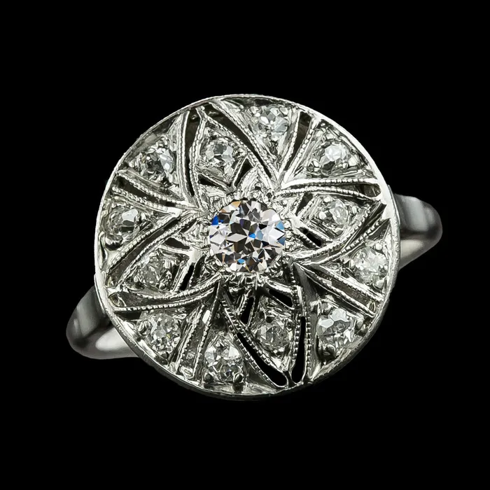 Halo Wedding Ring Old Cut Round Natural Earth Mined Diamonds Flower Style 250 Carats HarryChadEntcom Rings Halo Wedding Ring Old Cut Round Natural Earth Mined Diamonds Flower Style 250 Carats HarryChadEntcom Rings