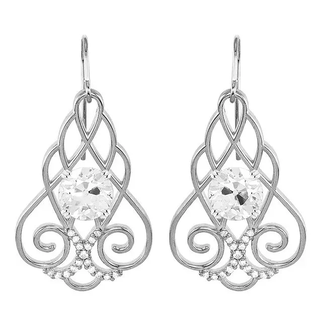 HarryChadEntcom Earrings Stylish Dangle Earrings 225 Ct Ladies Old Miner Natural Diamond HarryChadEntcom Earrings Stylish Dangle Earrings 225 Ct Ladies Old Miner Natural Diamond
