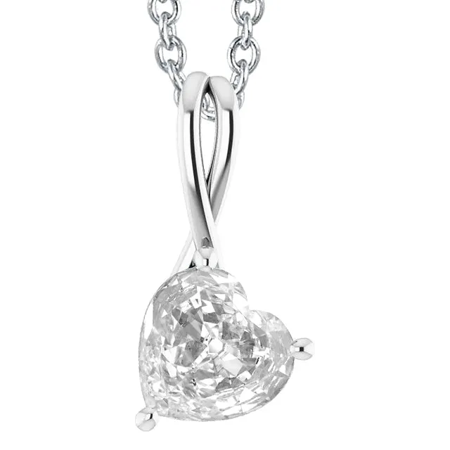 HarryChadEntcom Necklaces Solitaire Heart Old Miner Natural Earth Mined Diamond Pendant 450 Carats Jewelry HarryChadEntcom Necklaces Solitaire Heart Old Miner Natural Earth Mined Diamond Pendant 450 Carats Jewelry