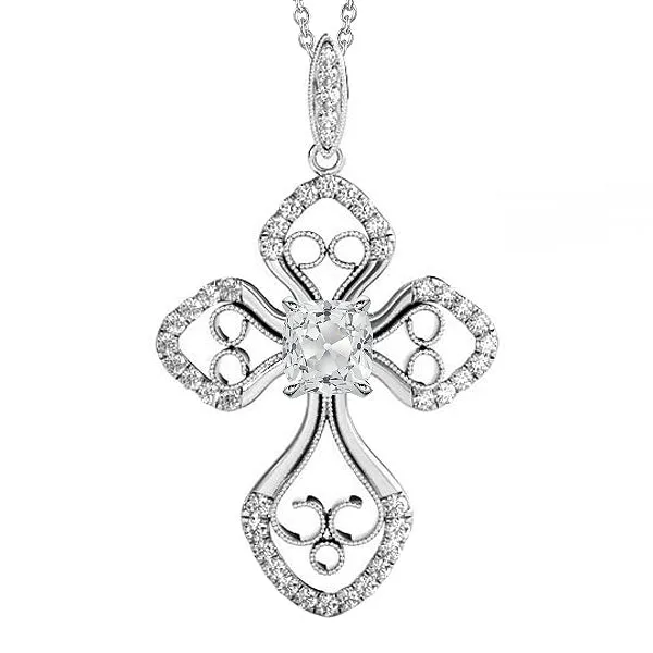 HarryChadEntcom Necklaces White Gold Cross Genuine Natural Earth Mined Diamond Pendant Round Cushion Old Miner 250 Carats HarryChadEntcom Necklaces White Gold Cross Genuine Natural Earth Mined Diamond Pendant Round Cushion Old Miner 250 Carats