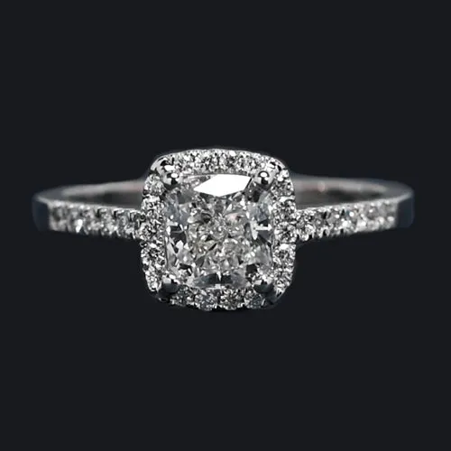 HarryChadEntcom Rings Cushion Halo Natural Earth Mined Diamond Ring 134 Carats HarryChadEntcom Rings Cushion Halo Natural Earth Mined Diamond Ring 134 Carats