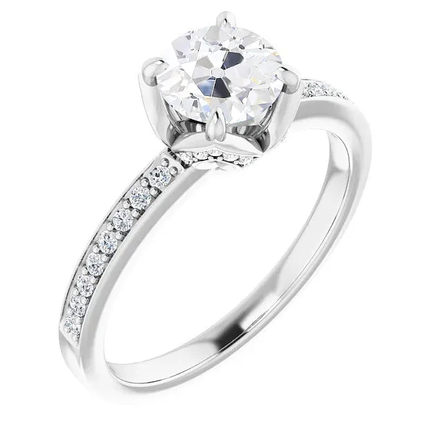 HarryChadEntcom Rings Ladys Ring With Accents Round Old Mine Cut Real Natural Earth Mined Diamond 350 Carats HarryChadEntcom Rings Ladys Ring With Accents Round Old Mine Cut Real Natural Earth Mined Diamond 350 Carats