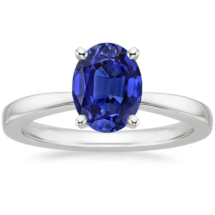 HarryChadEntcom Rings Oval Shaped Solitaire Ceylon Sapphire Wedding Ring 3 Carats Gold HarryChadEntcom Rings Oval Shaped Solitaire Ceylon Sapphire Wedding Ring 3 Carats Gold