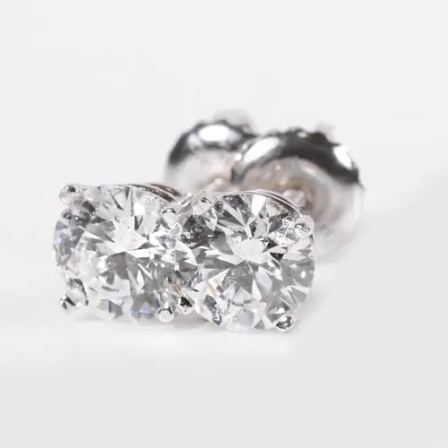 HarryChadEntcom Round Natural Earth Mined Diamond Stud Earrings Earrings HarryChadEntcom Round Natural Earth Mined Diamond Stud Earrings Earrings